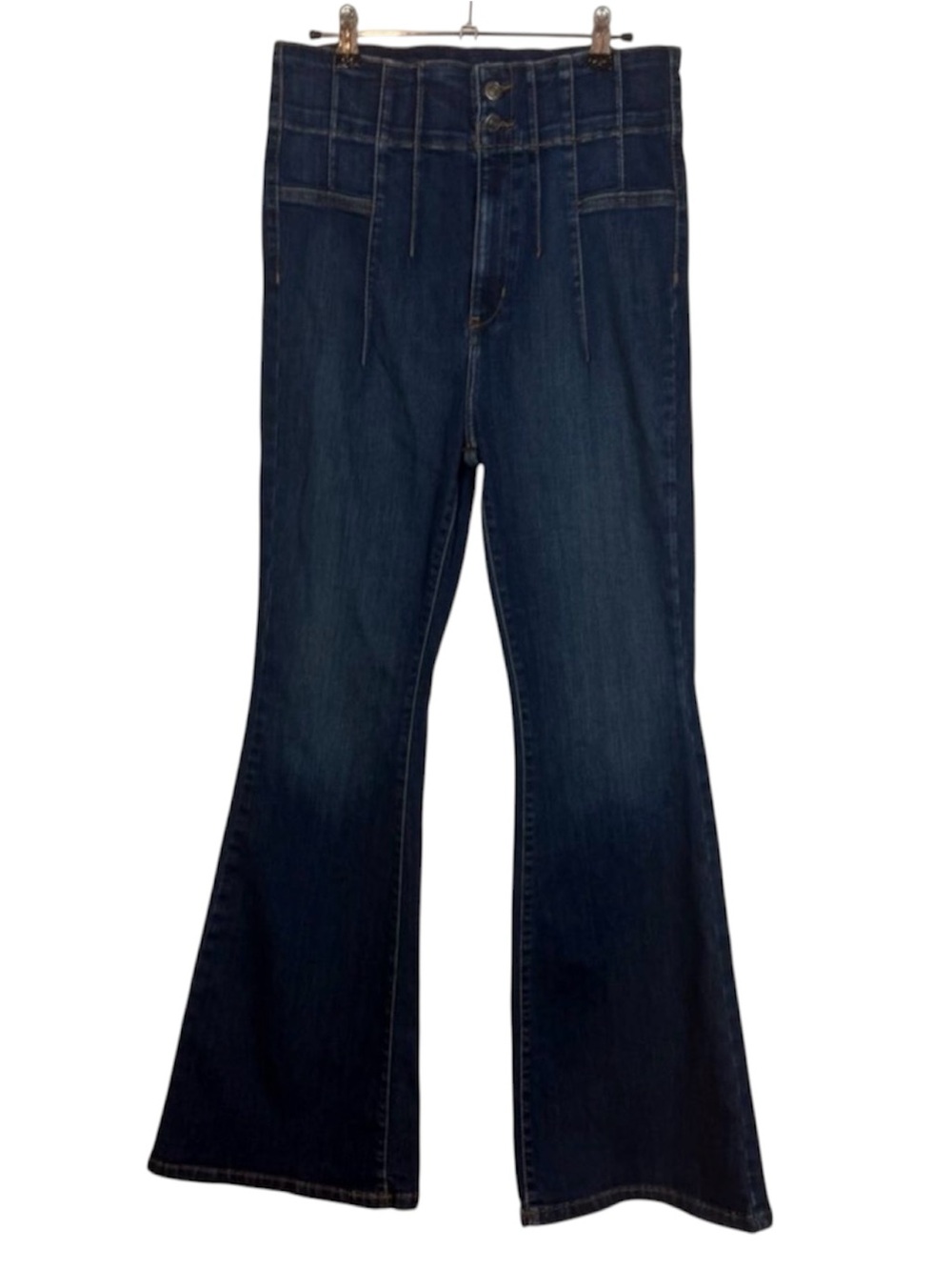 We The Free Jayde high-rise dark wash flare jeans size 31